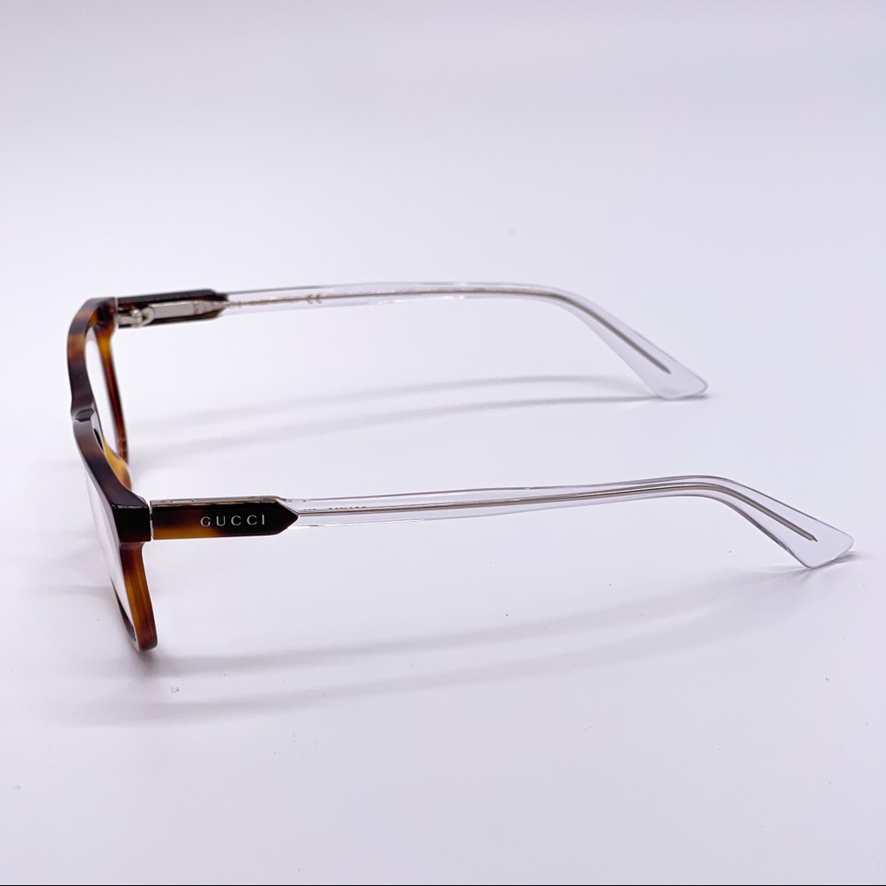 NEW GUCCI GG0490O 003 EYEGLASSES GUCCI GG04900 HAVANA CLEAR - Picture 4 of 11